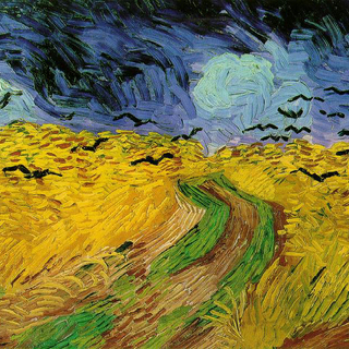 Wheat Field with Crows